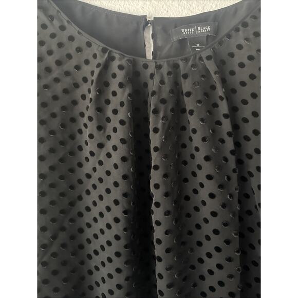 White House Black Market Womens Gothic Fairycore Romantic Silk Blouse Size 10 - Picture 2 of 10